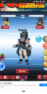 1 appearance 2 personality 3 biography 3.1 background 4 other dragon ball stories 4.1 fighterz 5 power 6 techniques and special. Dragon Ball Fusion Generator Updated Dbz