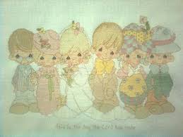 Precious moments they followed the star cross stitch pattern (chapel series). Cross Stitch Precious Moments Wedding This Is The Day The Lord Has Made Needlework And Textiles Metro Manila Philippines Patrick M