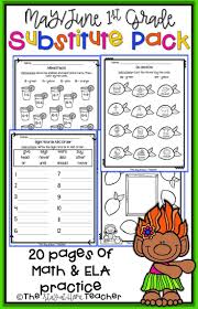 Make Planning For A Substitute A Breeze With These No Prep Worksheets Each Set Includes 20 Math And Language Ar How To Plan Phonics Lessons Classroom Survival