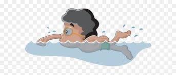 This is a simple picture you could use to explain your child about how to swim in water. Swimming Pool Png Free Download Someone Swimming Cartoon Transparent Png Download Vhv