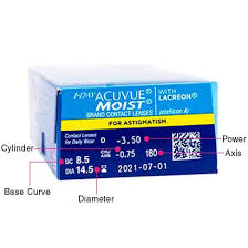 Toric contact lenses have been specifically designed to correct the effects of astigmatism. 1 Day Acuvue Moist For Astigmatism Contact Lenses Feelgoodcontacts Ie Ie