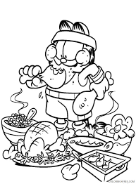 Whether its fresh harvests or junk foods, it will be equally fun for kids of all ages to bring life to the platter with the colors of their imagination. Garfield Coloring Pages Cartoons Garfield Eating Junk Food Not Healthy Printable 2020 2851 Coloring4free Coloring4free Com