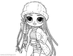 Modne lalki lol surprise omg wyglądają zupełnie jak nowe. Snowlicious From Lol Omg Dolls Coloring Pages Xcolorings Com