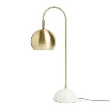 Spend this time at home to refresh your home decor style! Rs Luxury Collection This Beautiful Brushed Gold Metal And Marble Table Lamp Is A Stylish Addition To Any Space Size 16 X 25 X 55cm
