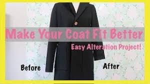 Shortening sleeve with mitered corner vent video lesson on dvd. How To Alter A Coat That Is Too Big Or Small Easy Tips
