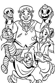 Printable halloween monster coloring page. Halloween Coloring Pages From Monsters Witches Ghosts Etc