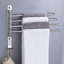 Fold towels deep for deep shelves and fold towels narrow for narrow spaces. Import Stainless Steel 304 Bath Towel Holder Rack Bathroom 4 Bar Folding Towel Rack Rotating Towel Rack From China Find Fob Prices Tradewheel Com