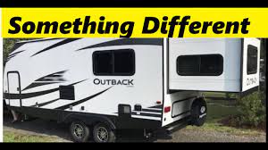 This is unique since it's truly rare for small travel trailers. New Rv 21ours Keystone Outback Rear Slideout Youtube
