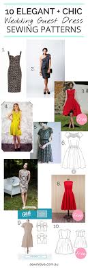 10 Chic Wedding Guest Dresses You Can Sew Yourself Sewing Dresses Dress Sewing Patterns Sewing Clothes