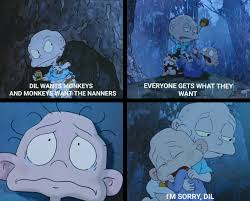It was not rerun until halloween of 2011, when the movie aired as part of stick or treat on the teennick block the '90s are all that. Tommy Dil The Nanners Scene Rugrats