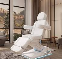 Modern Facial Bed Electric Lash Eyelash Beauty Bed Black Lambskin Massage  Table & Bed