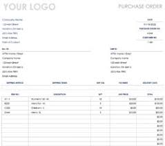 blank order form template excel templates