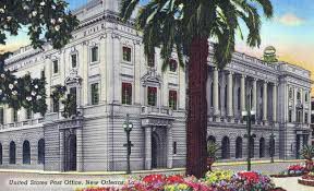 Building United States Old Post Office Linen Postcard New Orleans Louisiana New Orleans Louisiana New Orleans Crescent City