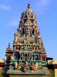 Malaysia Penang Island Sri Mariamman Hindu Temple In The South Indian Dravidian Style Built 1883 The Gopuram Tower Penang Island Penang Malaysia Penang