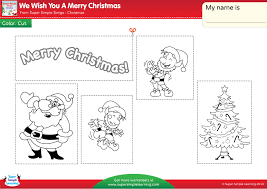 In addition and multiplication while calculating bills at the grocery store, subtraction and concept of money while making payments. We Wish You A Merry Christmas Worksheet Color Cut Paste Super Simple