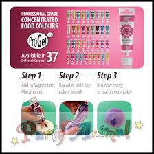 Rainbow Dust Progel Concentrated Food Colour Full Set 37