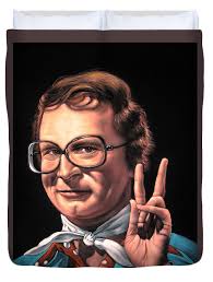 Charles Nelson Reilly portrait Duvet Cover by Argo