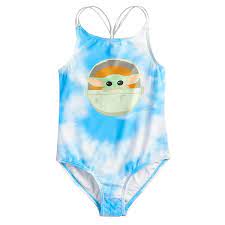 Yoda one for me baby yoda sweatshirt. Girls 5 8 Star Wars Mandalorian The Child Aka Baby Yoda Tie Dye One Piece Swimsuit