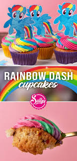 Rainbow Dash Cupcakes Mit Ela Einfache Diy Cupcakes Rainbow Muffins Muffins Dekorieren