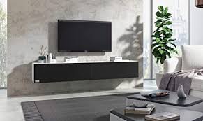 Eine fernseher werkstatt aus der übersicht wählen. Wuun Tv Board Hangend 8 Grossen 5 Farben 140cm Matt Schwarz Front Weiss Matt Lowboard Hangeschrank Hangeboard Wohnwand Hochglanz Naturtone Somero Amazon De Kuche Haushalt Wohnen
