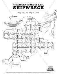 28they took soundings and found that the water was a hundred and twenty feet27:28 or about 37 meters deep. Acts 27 Shipwreck Sunday School Coloring Pages Sunday School Coloring Pages