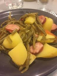 Saucisses Haricots Verts Pomme De Terre Haricots Verts Vert Pomme Haricot