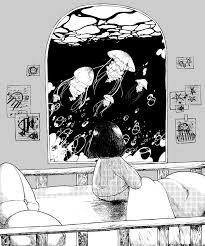 Black And White Manga Illus Fashion Anime Ext Black And White Comics Manga Illustration Manga Art