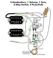 Humbucker wiring diagrams 2 vol. Prewired Guitar Harness Kit 2 Push Pull Pot 1 Straight 3 Way Toggle Switch Ebay