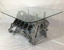If you'd like to read more about this coffee table or register to bid you can click here to visit the listing on bonhams. V10 Engine Coffee Table Engine Coffee Table Automotive Decor Car Part Furniture