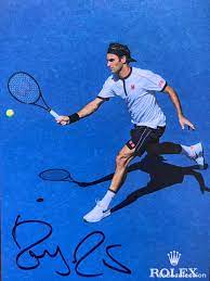 Roger is a swiss professional tennis player. Usa Open Original Autografo Roger Federer Rolex Buy Autographs At Todocoleccion 218708022