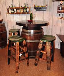 Wine Barrel Table Metal Top Barrel Table Wine Barrel Table Wine Barrel