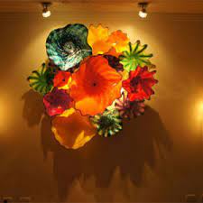 Our glass art wall panels make a real statement in any space and your choice of colours and design is practically unlimited. China Murano Blown Glass Flower Plate For Wall Art China Plate And Flower Plate Price