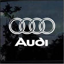 Audi Rings 3d Look Window Decal Sticker Car Decals Stickers Decals Stickers Window Decals