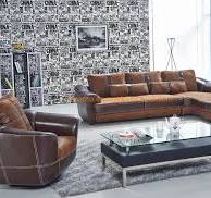 Modern PU Leather Top Grain Leather Italy Leather Suede Fabric PU PVC Hotel  Sectional Sofa with Leisure Chair Anti Classical Home Furniture