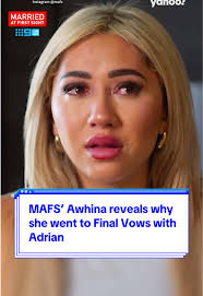 #MAFS’ Awhina reveals why she went to #FinalVows with Adrian 👀💍  #marriedatfirstsight #mafsau #mafsaus #mafsaustralia #yahooaustralia