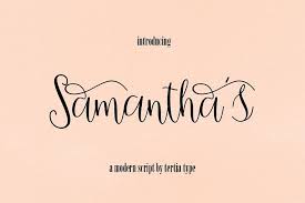 Samantha is carefully handwritten and inked to achieve that calligraphy style you are looking for. Samantha Script 58386 Calligraphy Font Bundles Script Graphic Design Resources Script Fonts