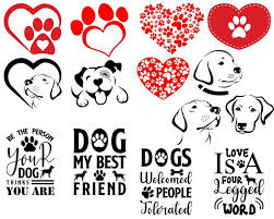 Paw Prints Heart Svg Dog Paw Svg Dog Love Silhouette File Etsy Paw Print Dog Paws Dog Love