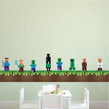 Grass Wallpaper Decal Grass Room Decal Video Game Wall Decal Murals Grass Bedroom Wall Decal Kids Green Grass Sticker Kids Wall Decals Minecraft Wall Wall Stickers Grass