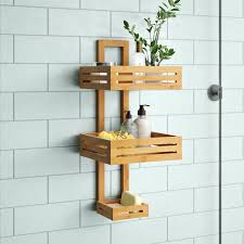 Thacker Bamboo Shower Caddy Bamboo Shower Caddy Bathroom Caddy Bamboo Bathroom Accessories