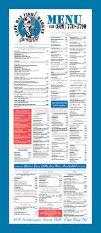 Maybe you would like to learn more about one of these? Cape May Fish Market Menu In Cape May New Jersey Usa