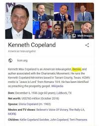 Considering these additional sources of revenue there's one question that every kenneth copeland ministries fan out there just can't seem to get their head around: Kenneth Copeland American Televangelist O Kenneth Max Copeland Is An American Televangelist Demon And Author Associated With The Charismatic Movement He Runs The Kenneth Copeland Ministries Based In Tarrant County Texas Kcm S