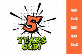 Download Boys 5th Birthday Superhero Svg File 61697 Cut Files Design Bundles