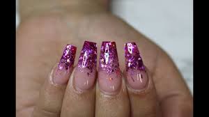 Wait, these ombré nails are so freaking cool. How To Glitter Ombre Nails And A Biggg Announcement Youtube