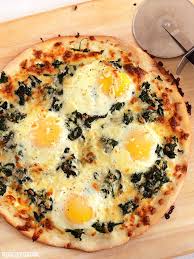 Eggs Florentine Breakfast Pizza
