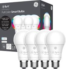 C By Ge A19 Bluetooth Smart Led Light Bulb 4 Pack Multicolor 93126482 Best Buy
