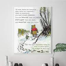 You are braver than you believe and stronger than you seem, and smarter than you think.. Winnie The Pooh Quote Pooh Print You Re Braver Smarter Stronger Love S Ebay