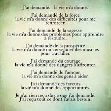Phrase sur les rencontres de la vie gratuit. J Ai Demande La Vie M A Donne Texte Court A Mediter J Ai Demande De La Force Citation Texte Citation Ecole