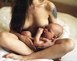 Naked with mother