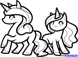 Cute little unicorn vector black and white illustration for. Easy Cute Unicorn Drawing Unicorn Drawing Unicorn Coloring Pages Best Drawing For Kids