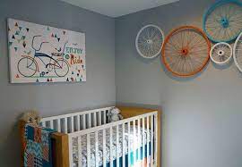 Just take a look at this piece for example: Bicycle Theme I Like The Wheels On The Wall Nursery Bedroom Ideas Boy Room Toddler Boys Room